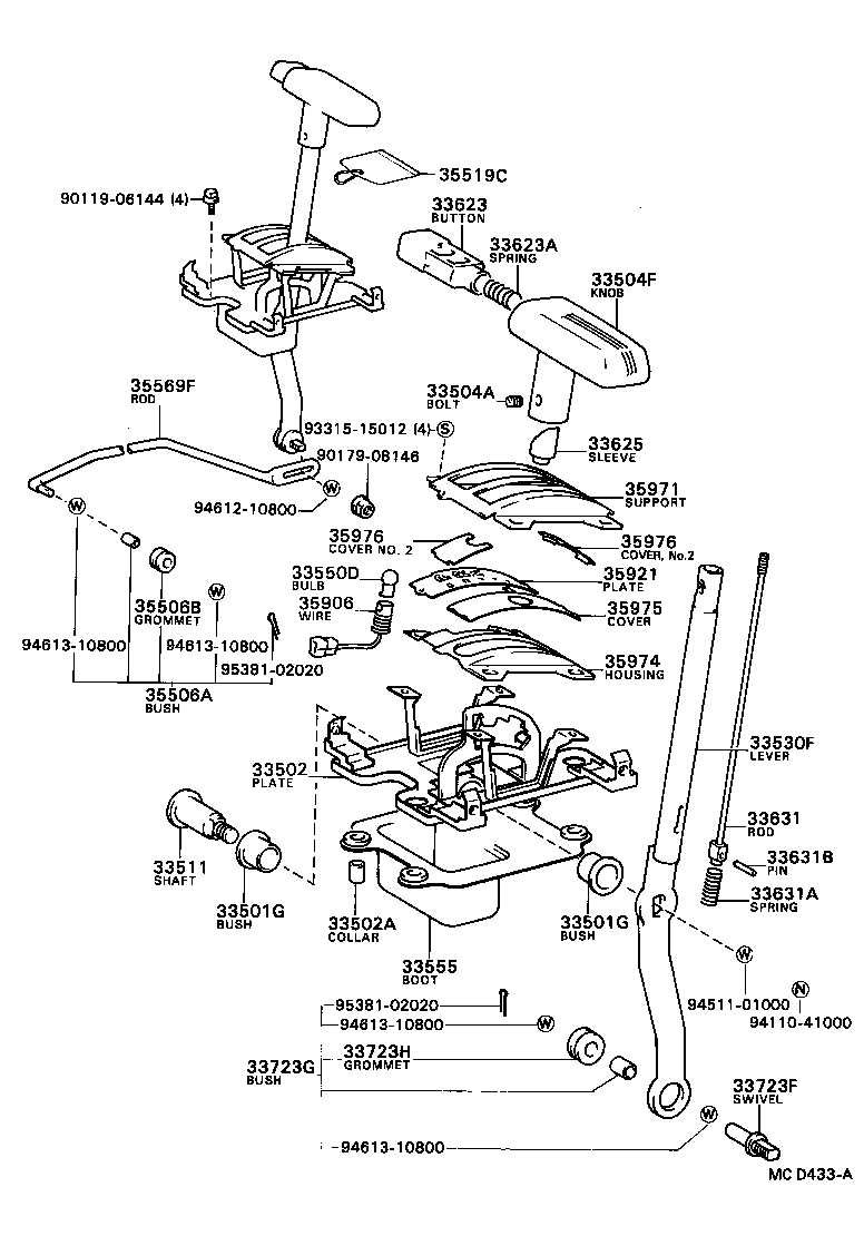 Shift Lever & Retainer