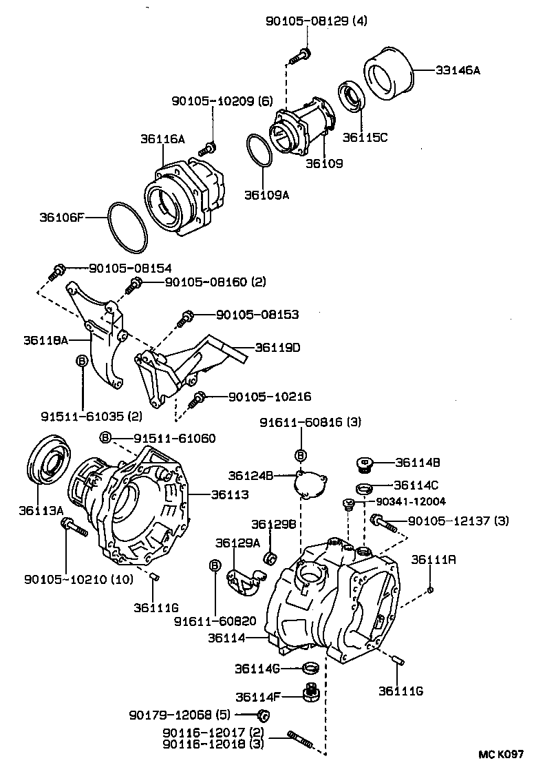 Transfer Case & Extension Housing