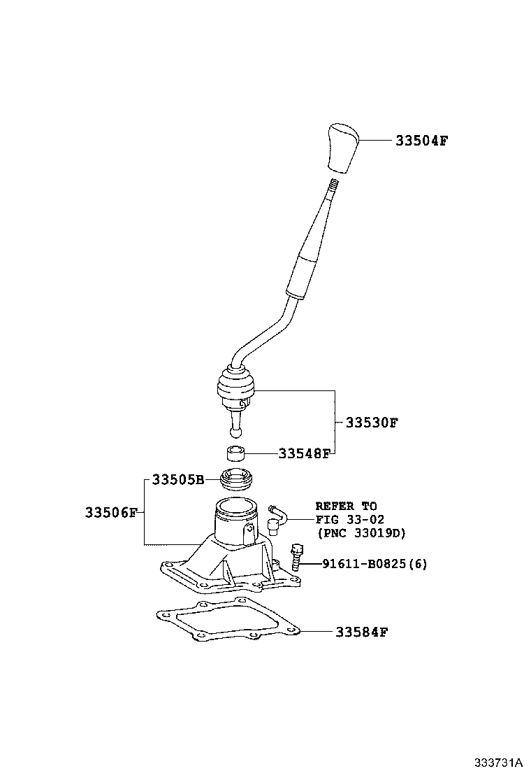Shift Lever & Retainer