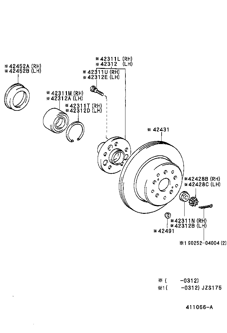 Rear Axle Shaft Hub