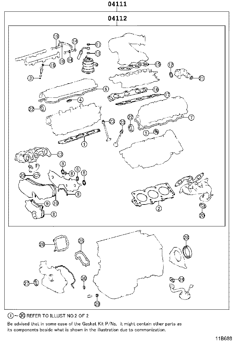 Engine Overhaul Gasket Kit