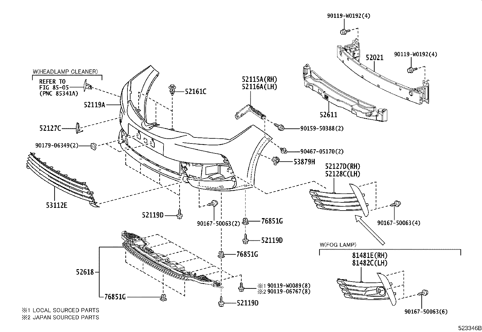 Front Bumper Bumper Stay