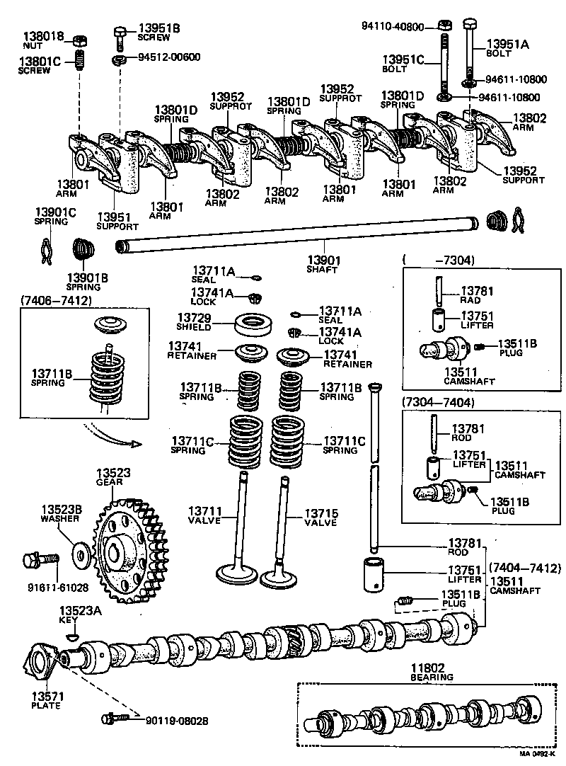 Camshaft & Valve