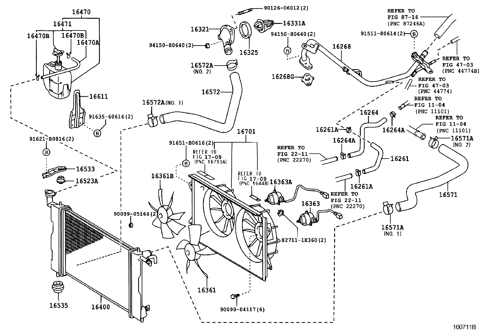 Radiator Water Outlet