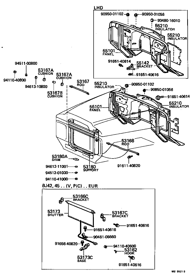 Front Fender Apron Dash Panel