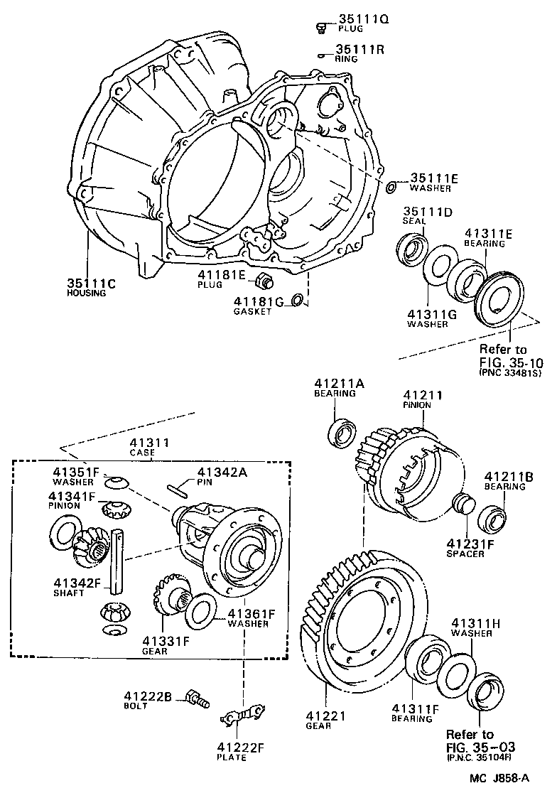 Front Axle Housing & Differential
