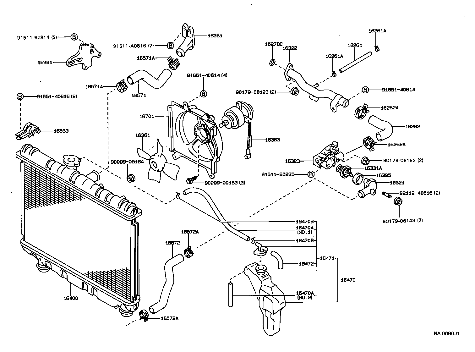 Radiator Water Outlet