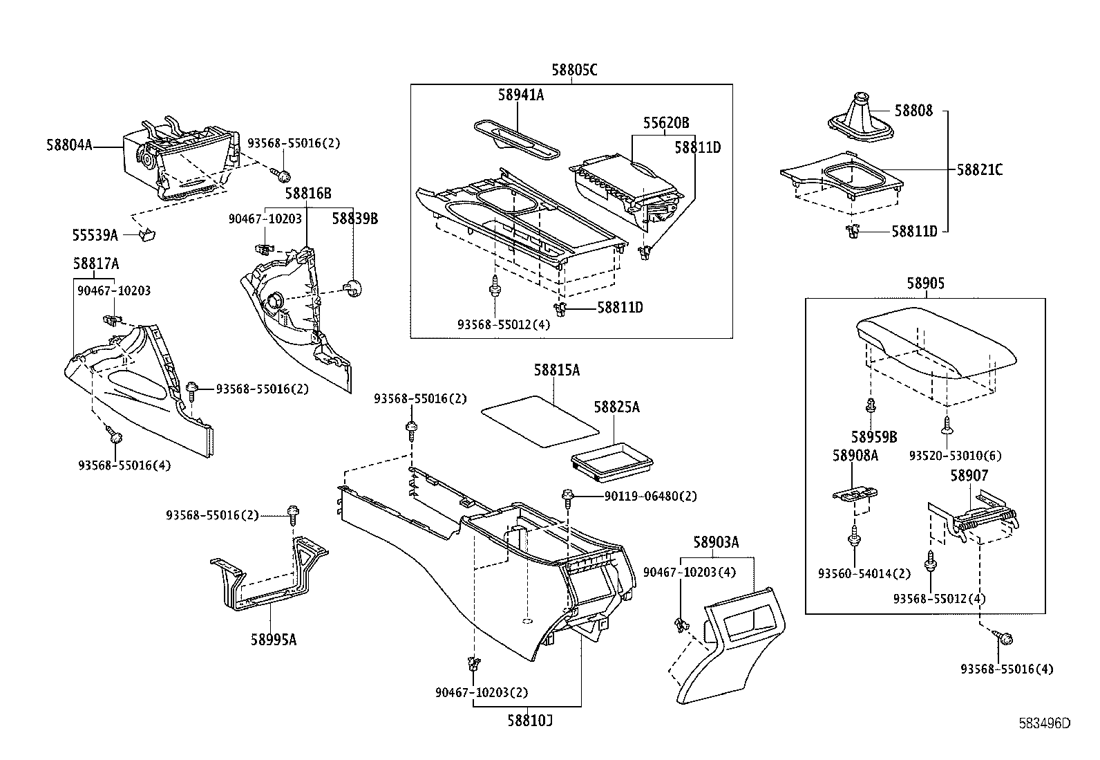 Console Box & Bracket