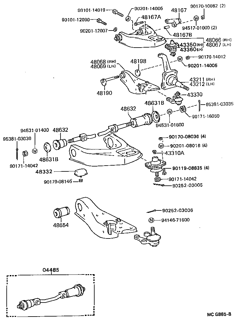 Front Axle Arm Steering Knuckle