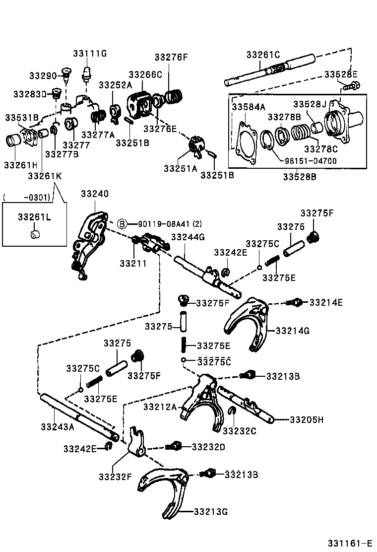 Gear Shift Fork Lever Shaft