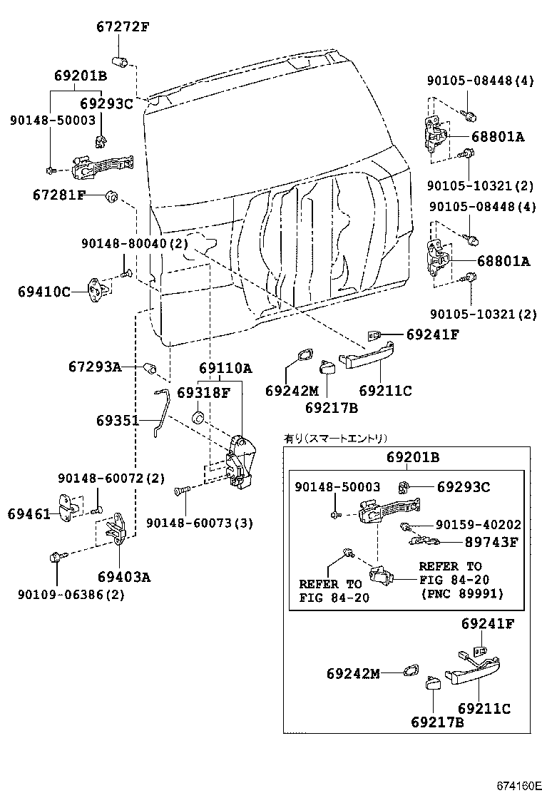 Back Door Lock Hinge