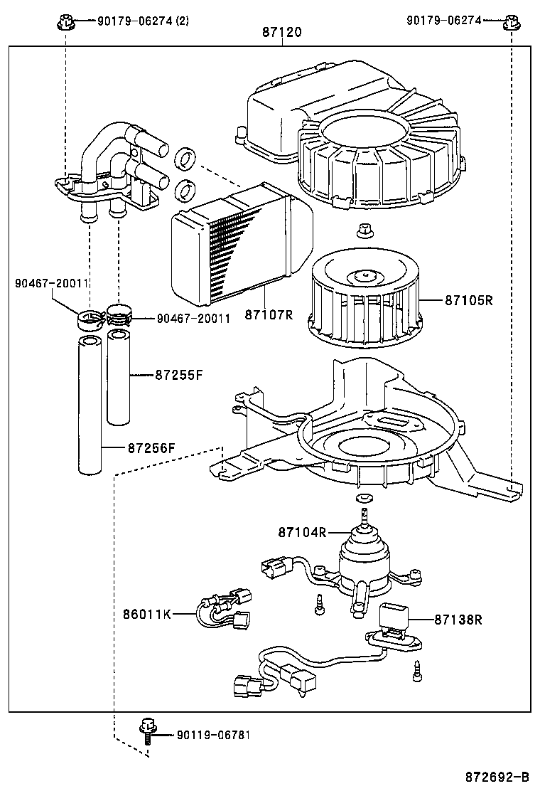 Heating Air Conditioning Heater Unit Blower