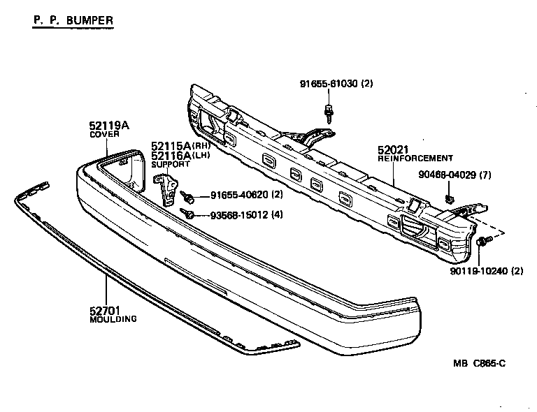 Front Bumper Bumper Stay