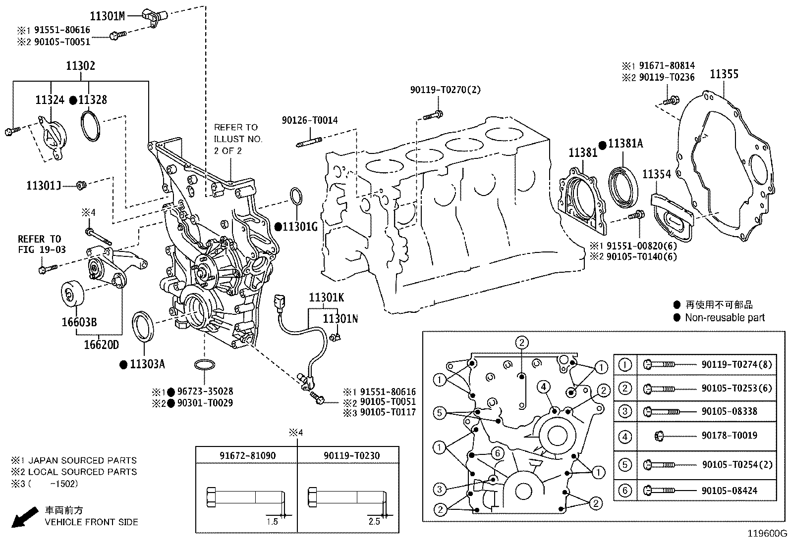 Timing Gear Cover & Rear End Plate