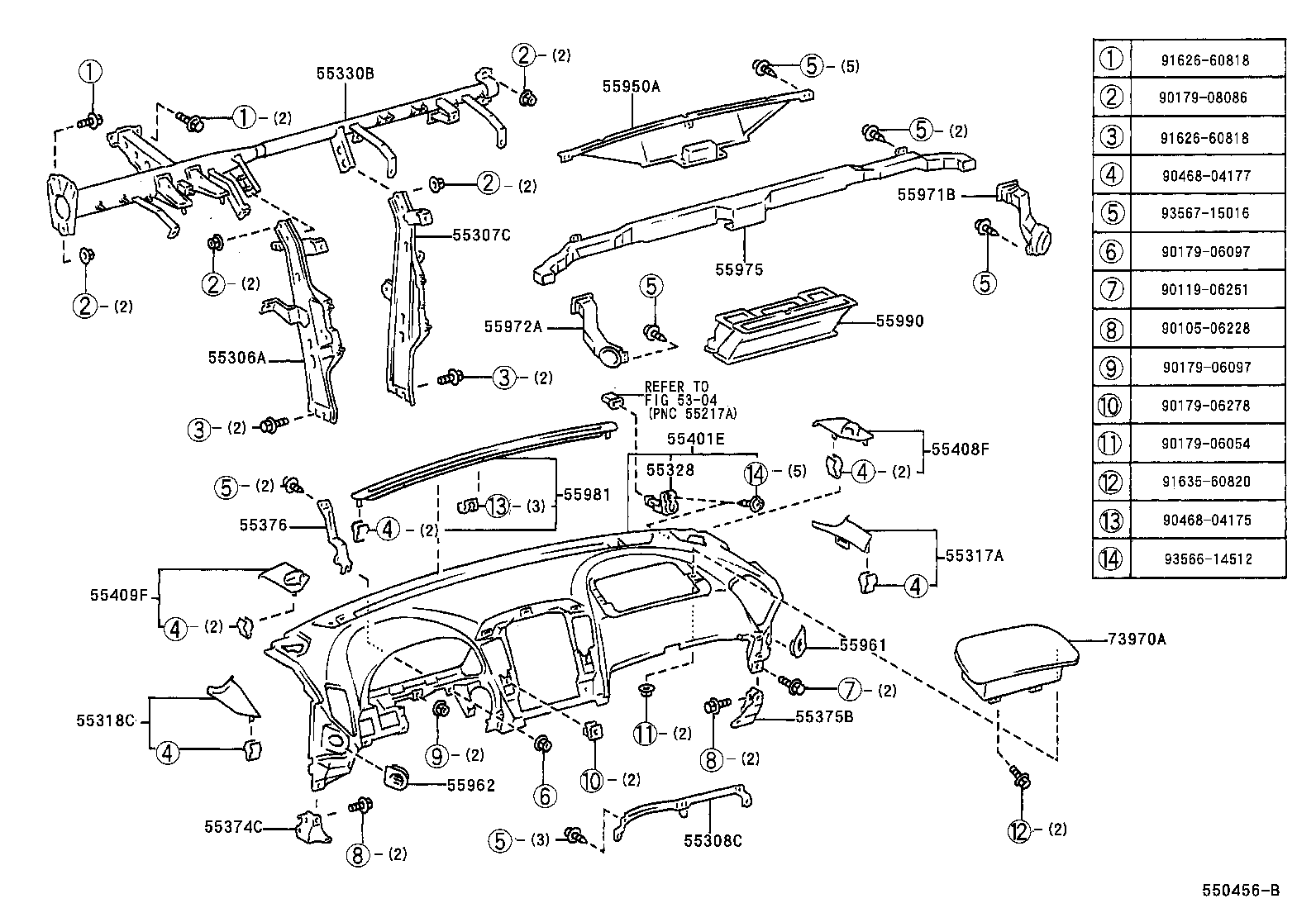 Instrument Panel Glove Compartment