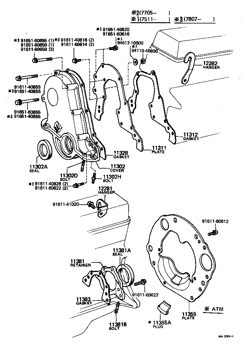 Timing Gear Cover & Rear End Plate