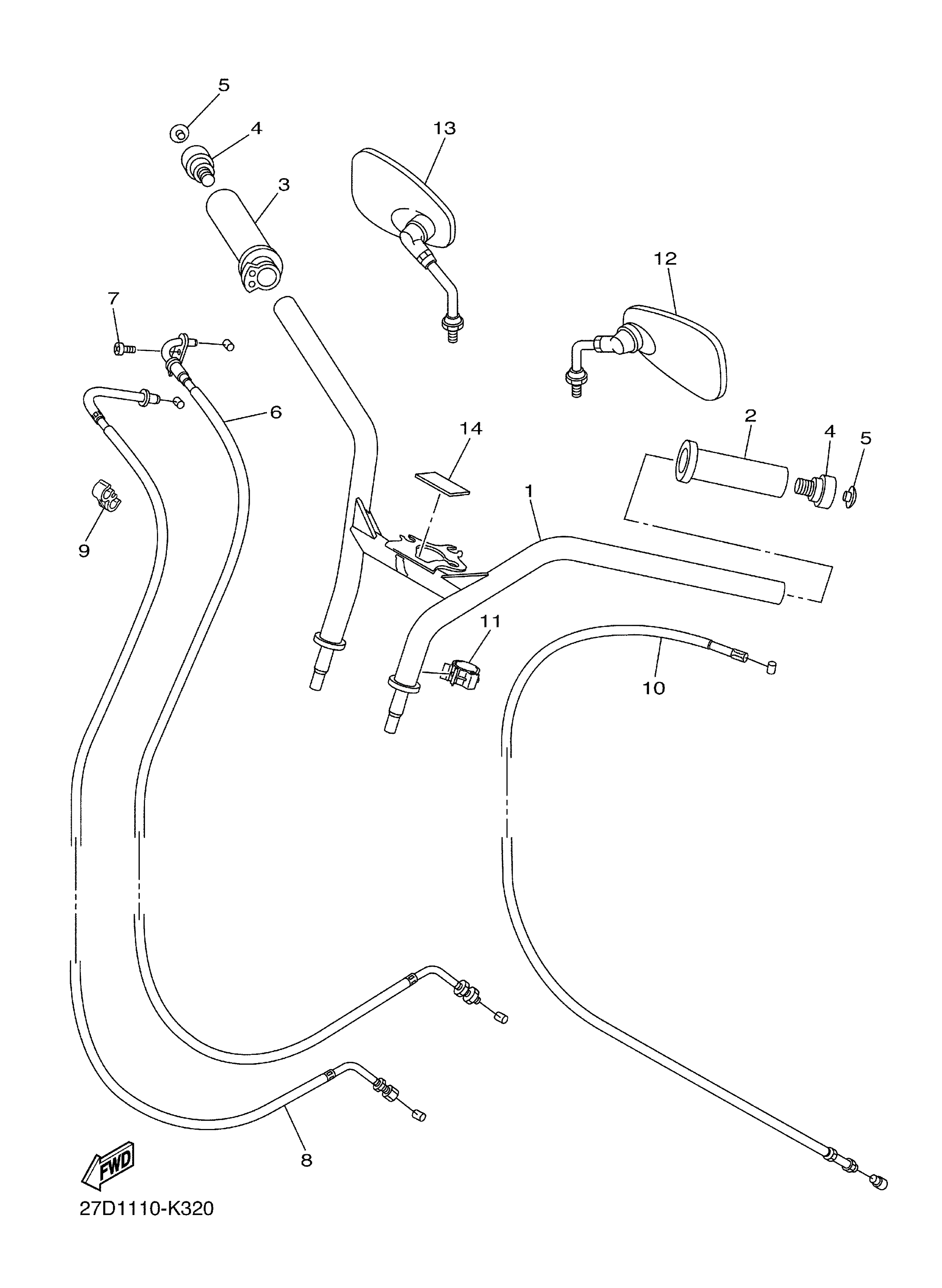 Steering Handle Cable