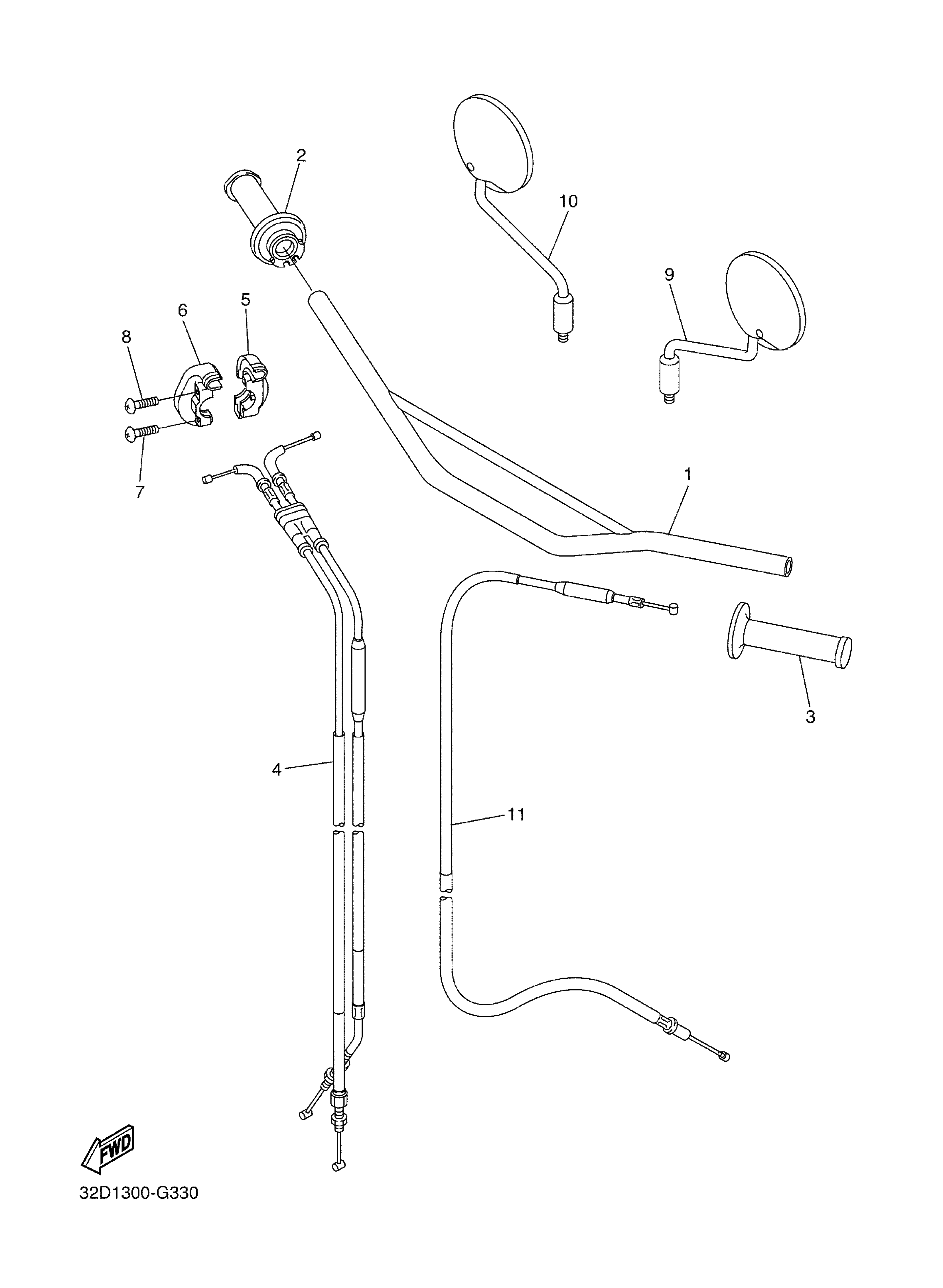 Steering Handle & Cable