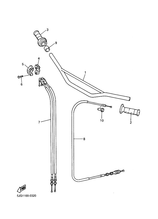 Steering Handle, Cable