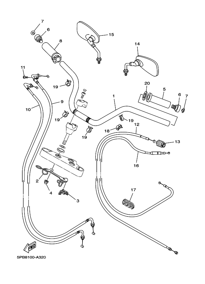 Steering Handle & Cable