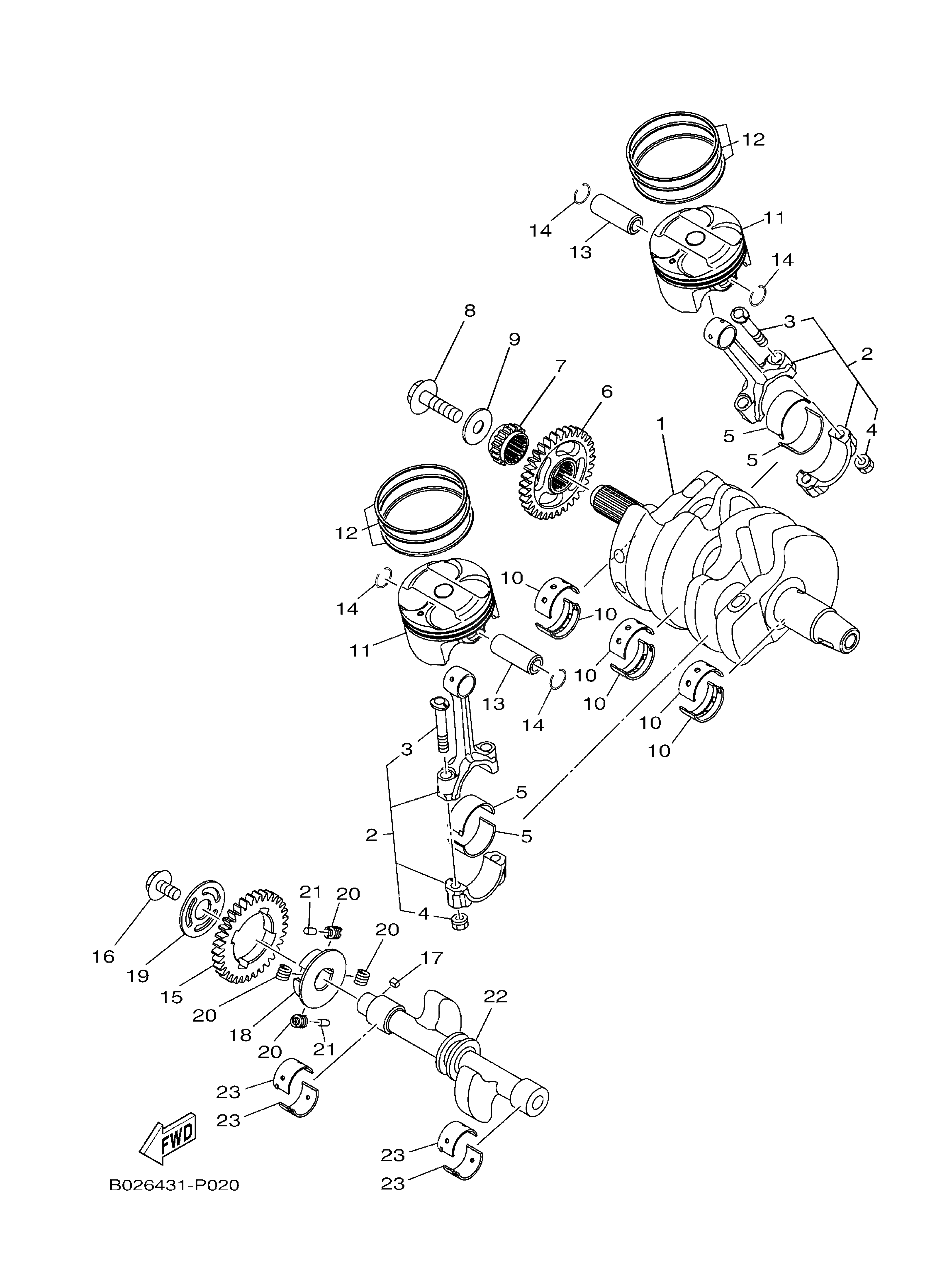 Crankshaft Piston