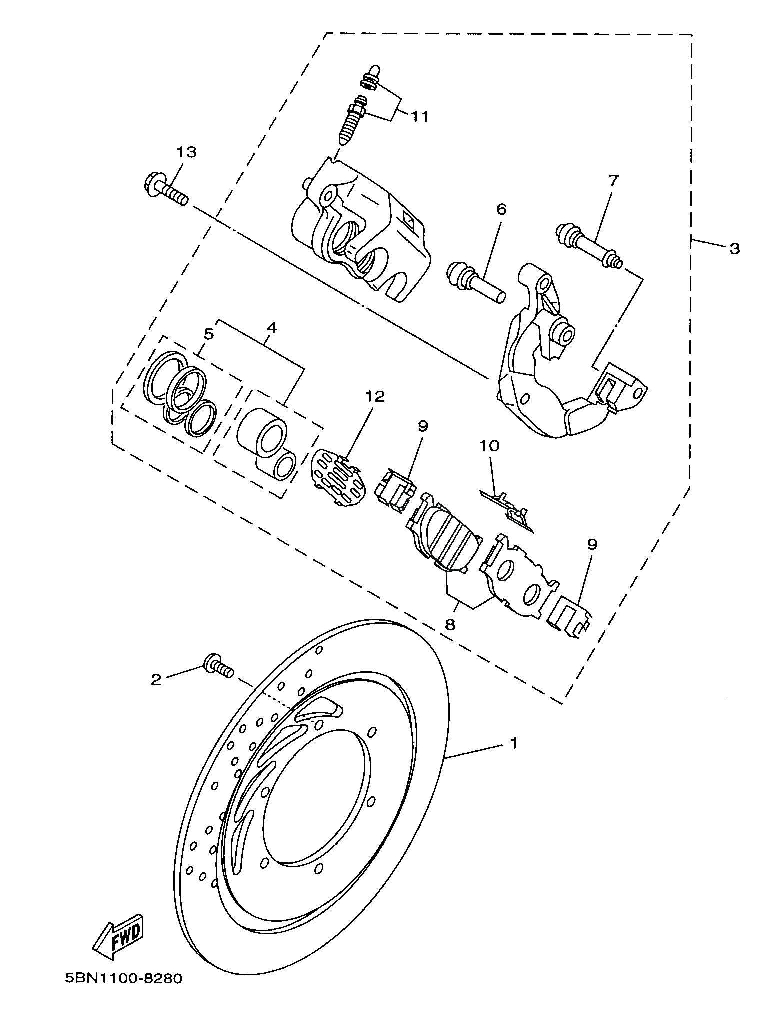 Front Brake Caliper