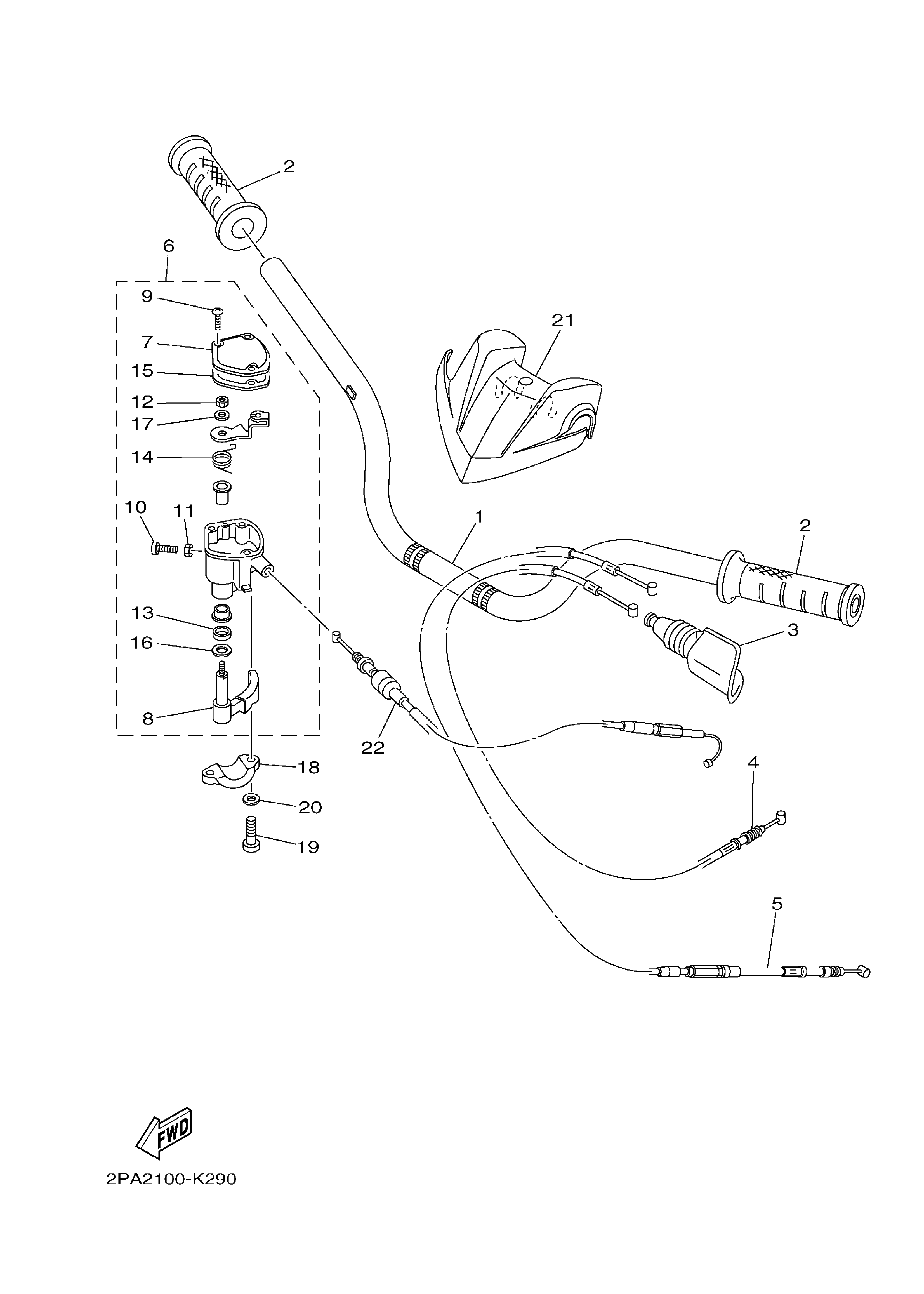 Steering Handle Cable