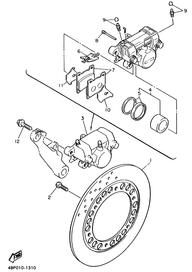 Rear Brake Caliper