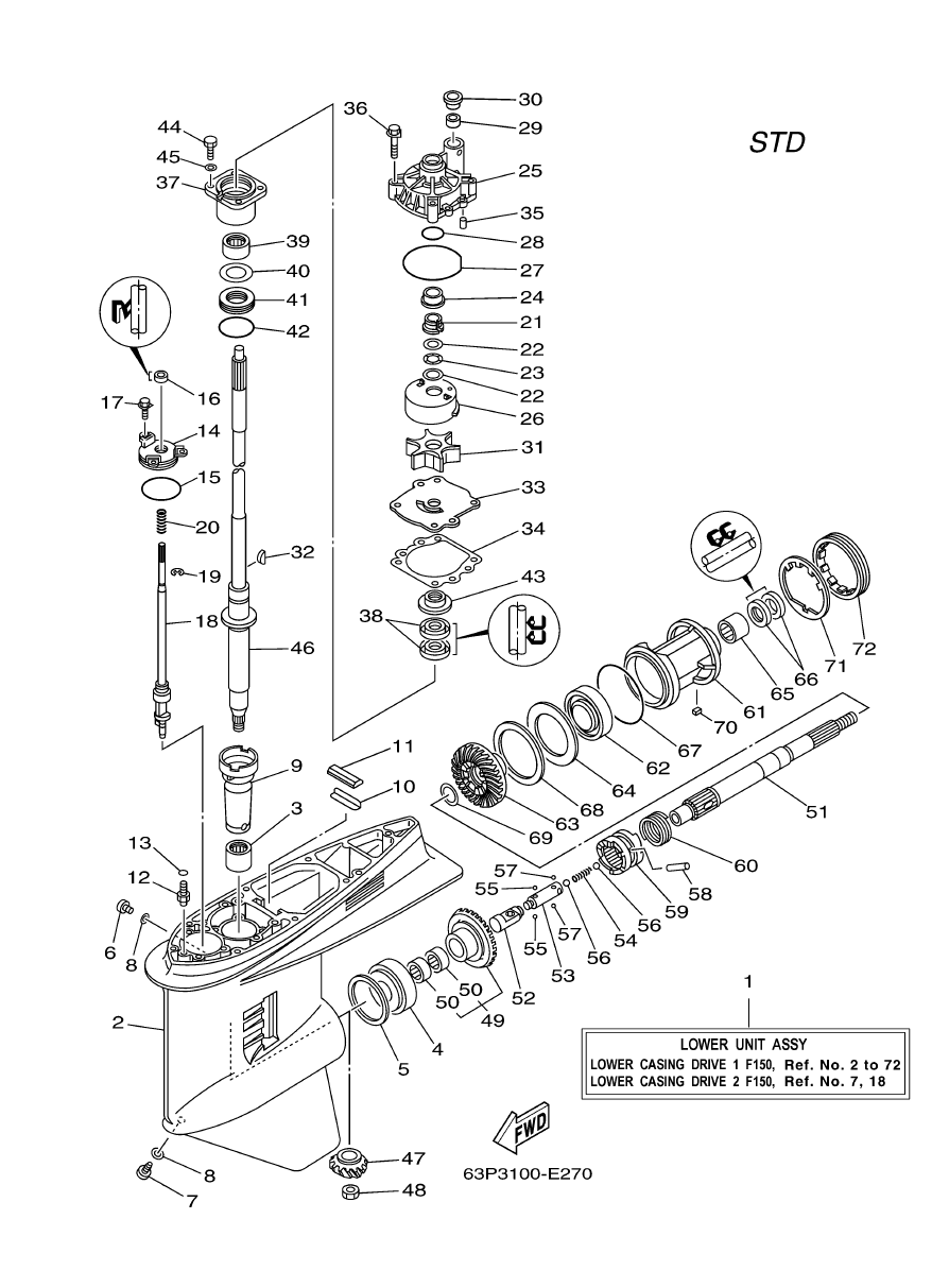 Lower Casing & Drive