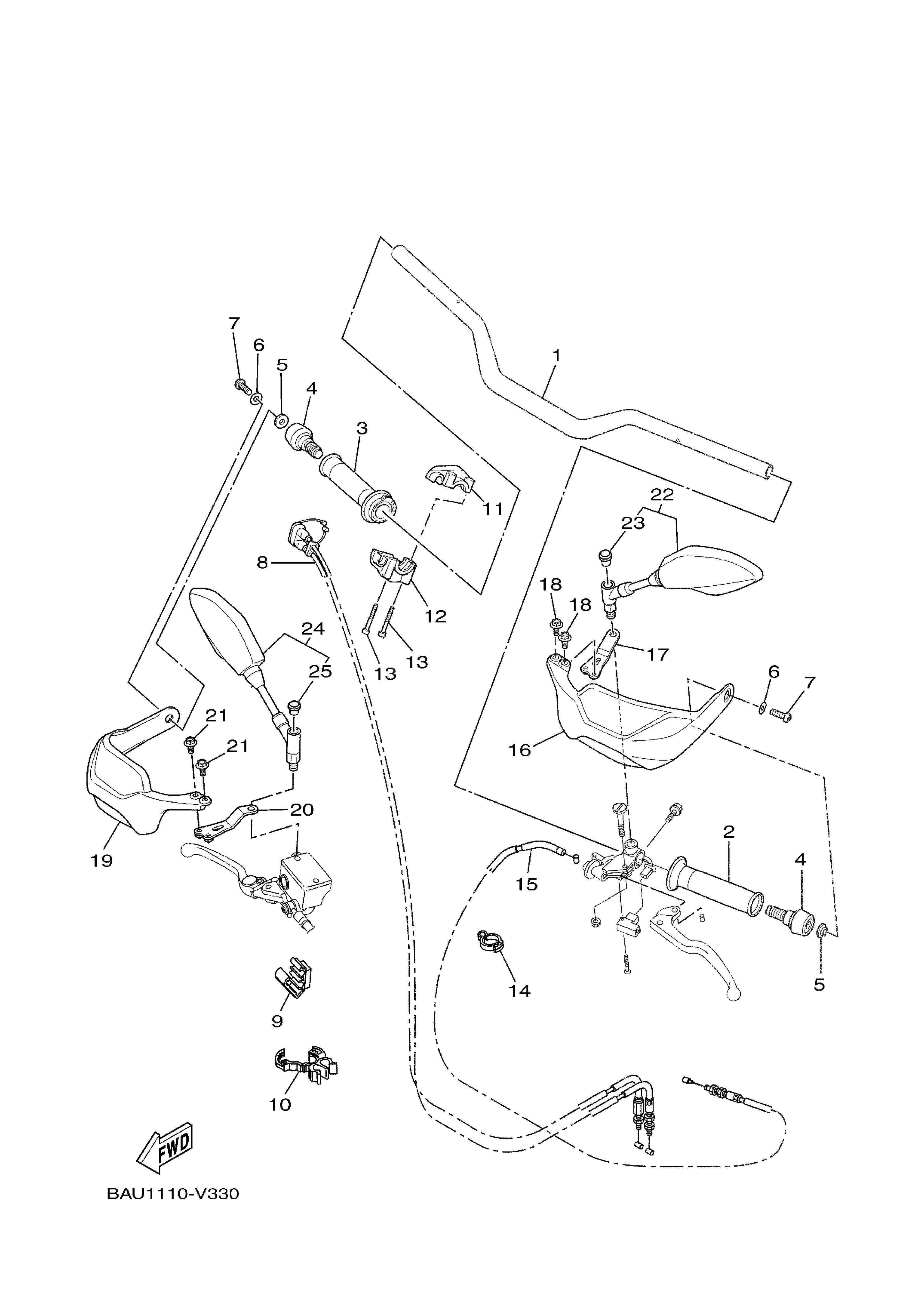 Steering Handle & Cable