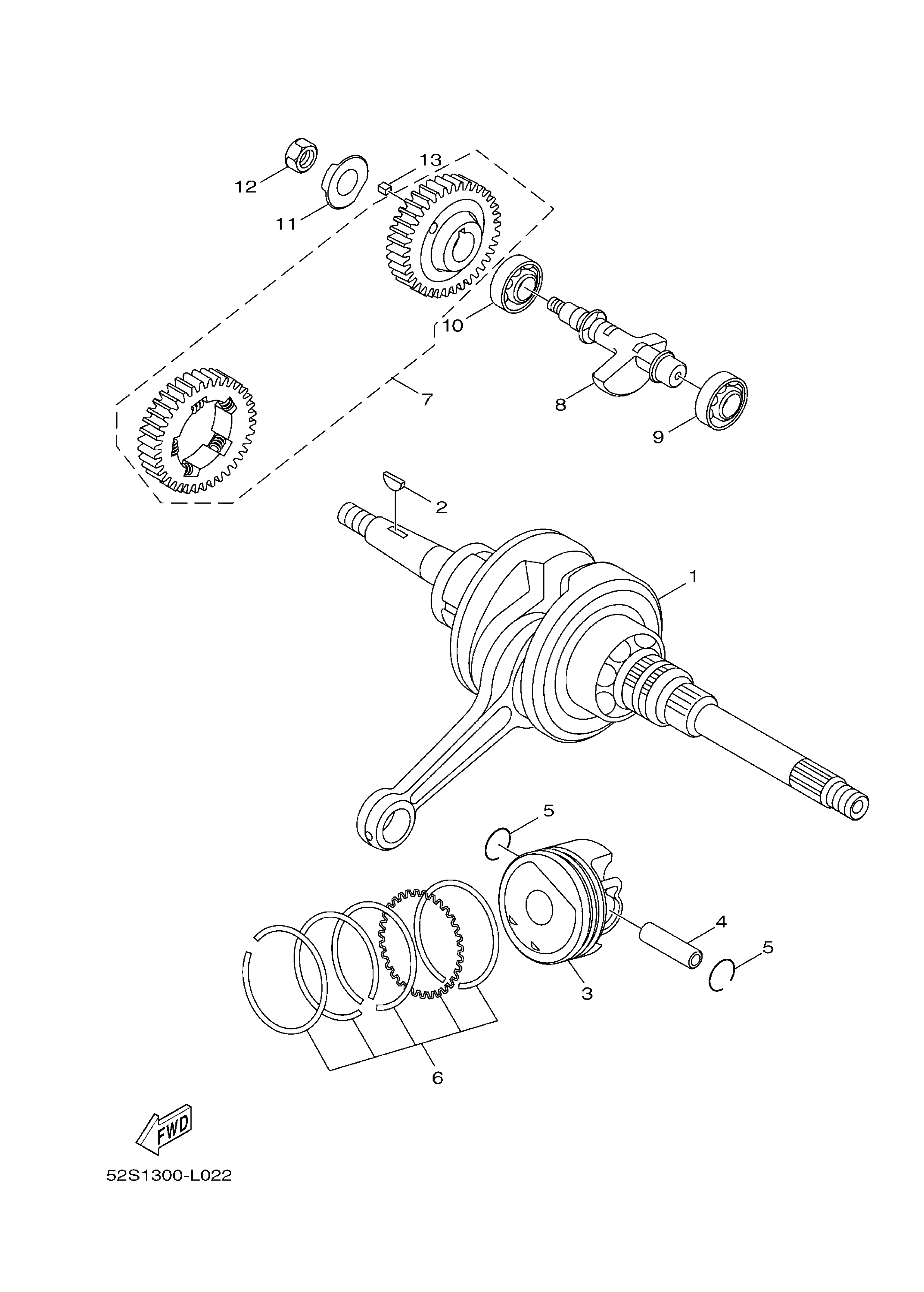 Crankshaft Piston