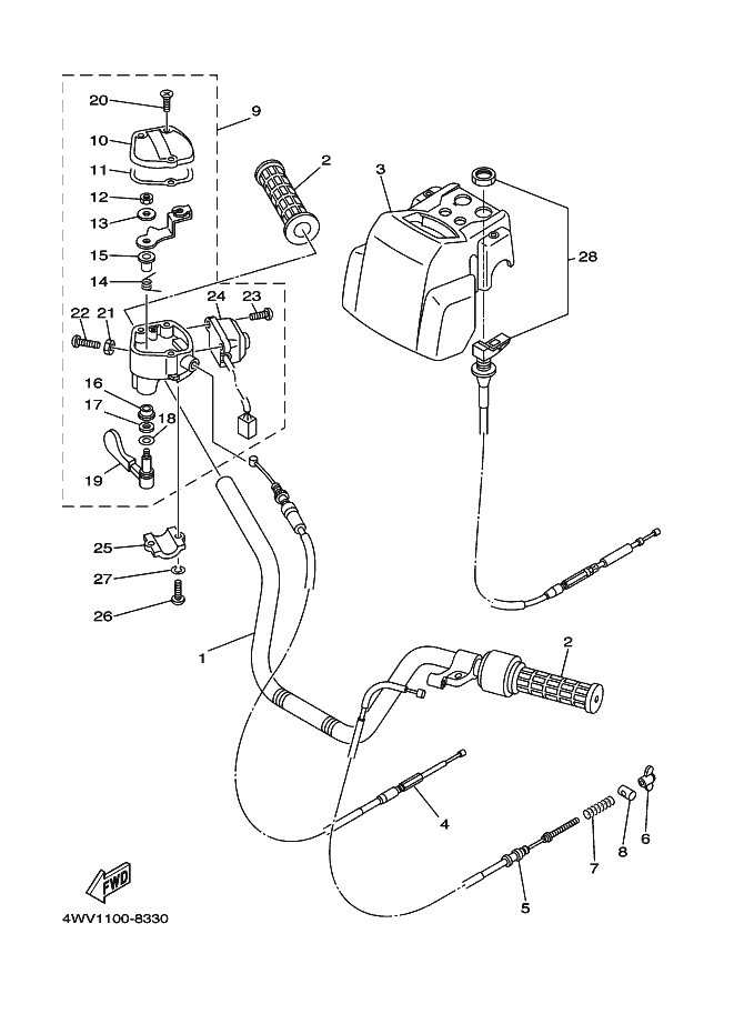 Steering Handle & Cable