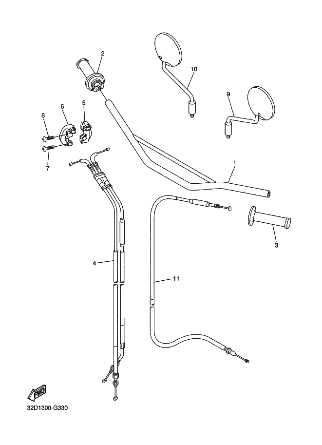 Steering Handle & Cable