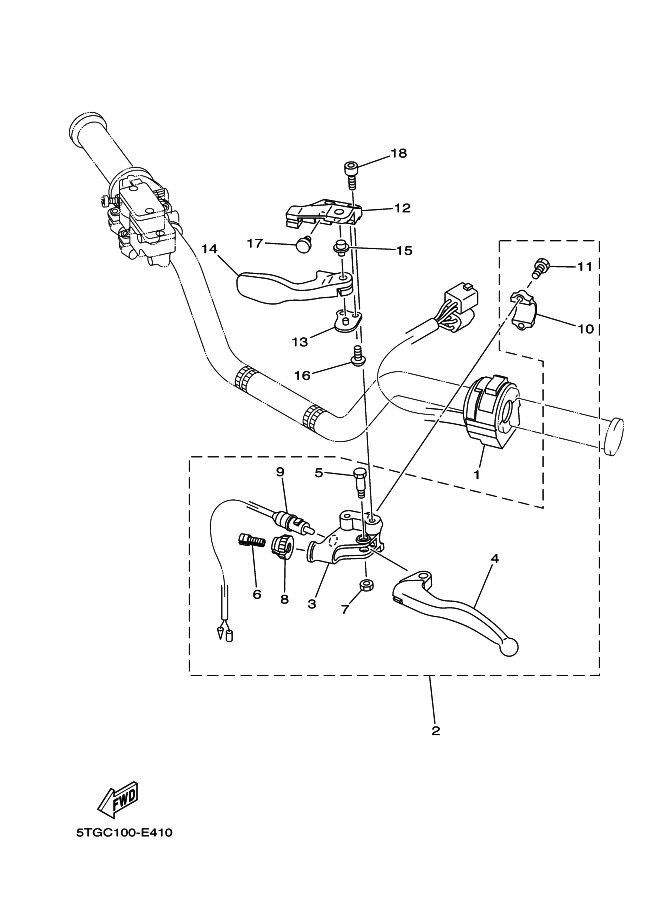 Palanca del interruptor
