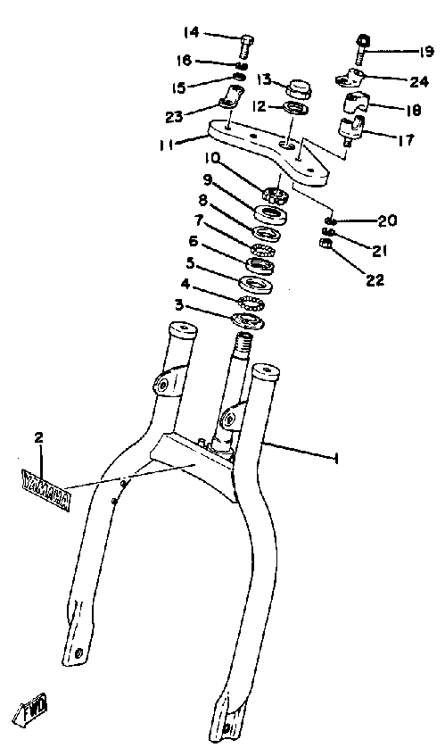 Tenedor frontal