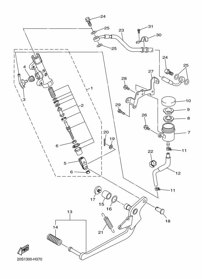 Master Cylinder Rear