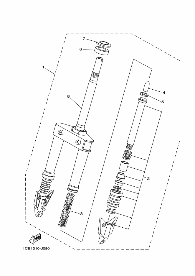 Tenedor frontal