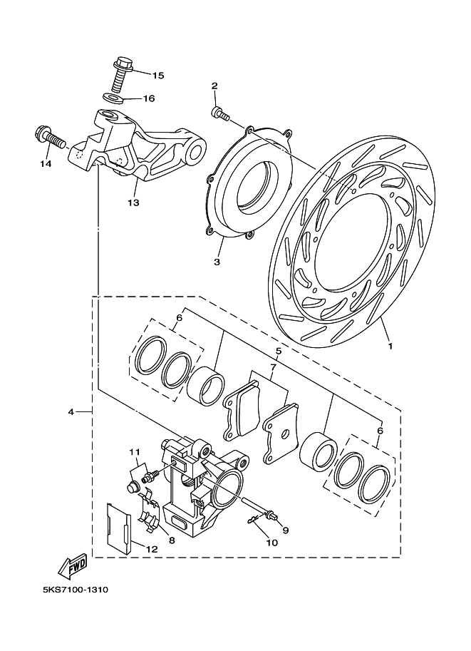 Rear Brake Caliper