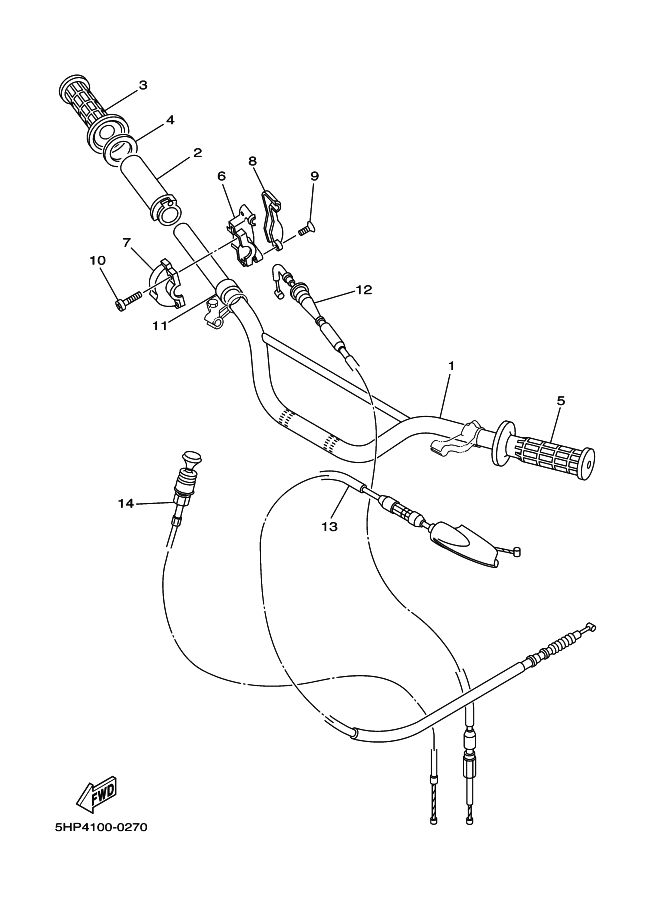 Steering Handle, Cable