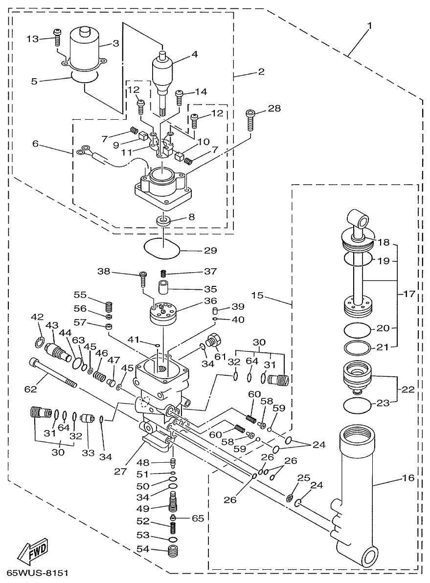 Power Trim Tilt Assembly