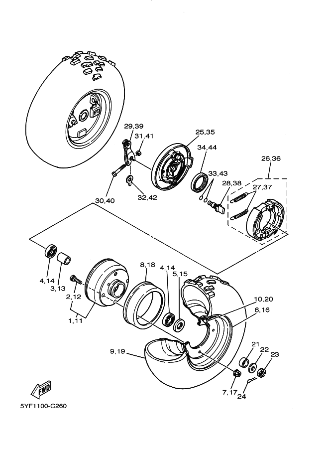 95307-06600-00 Nut Yamaha | YoshiParts