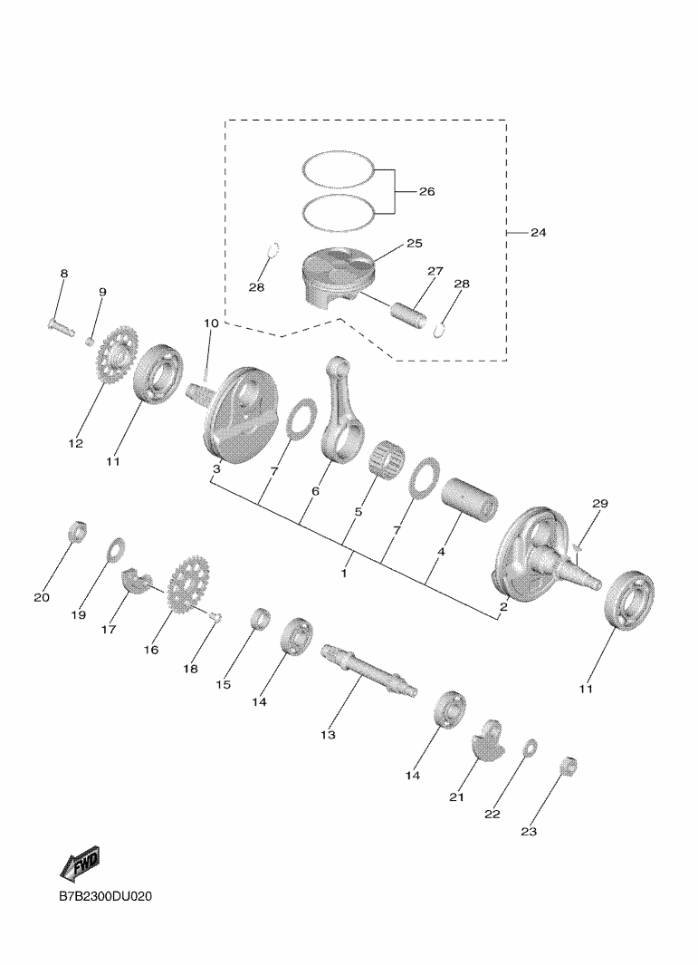 Crank Shaft Piston