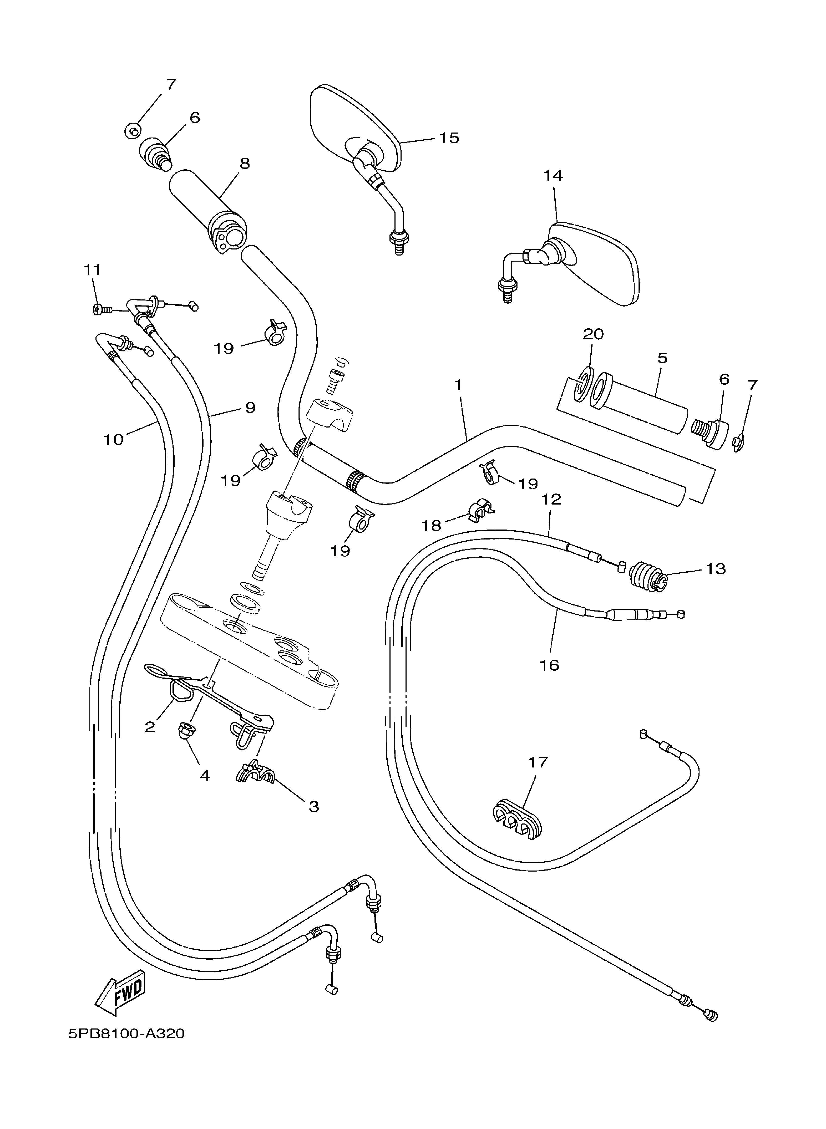 Steering Handle Cable