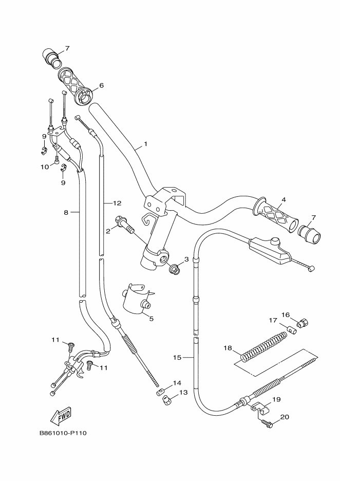 Steering Handle & Cable
