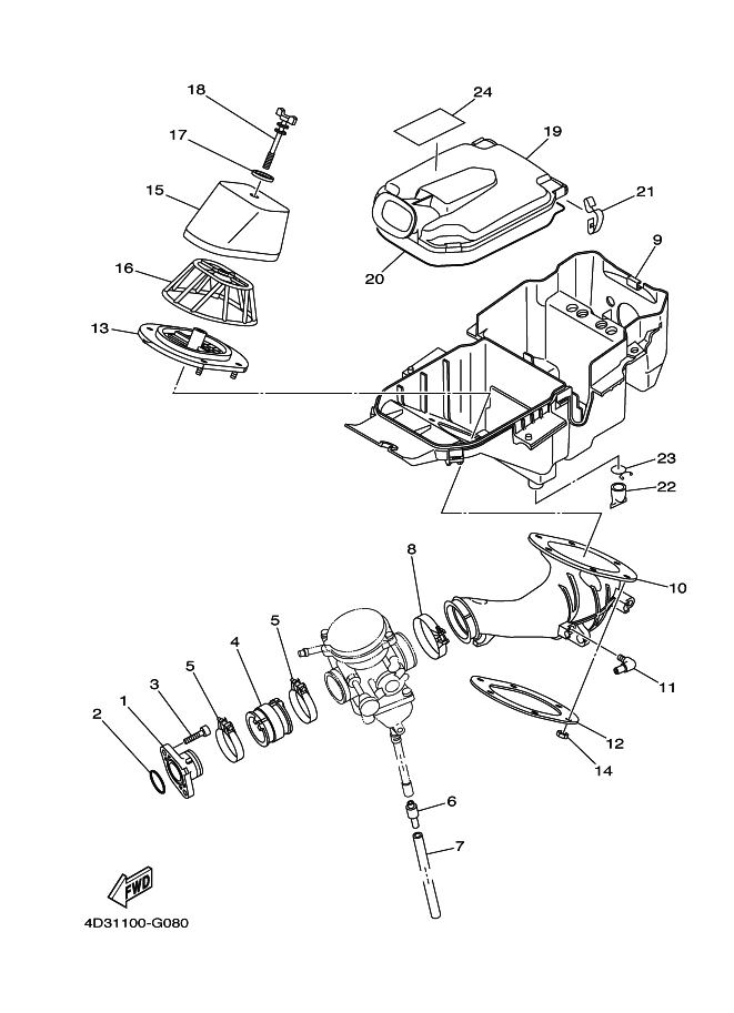 4D3-14412-00-00 Cap, Cleaner Case 1 Yamaha | YoshiParts