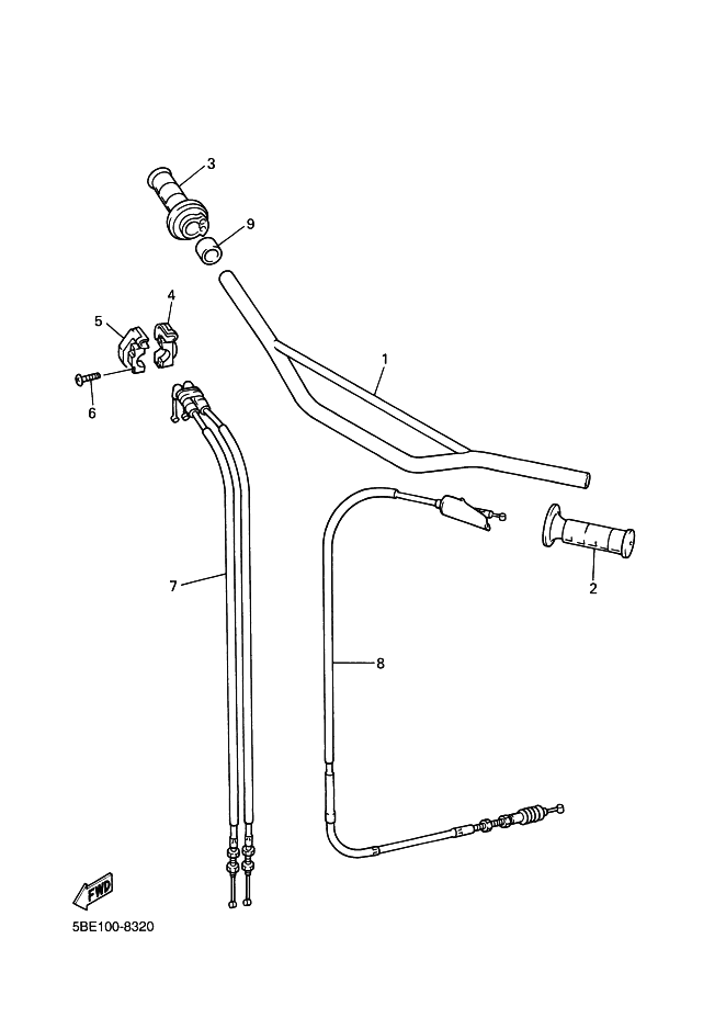 Steering Handle, Cable