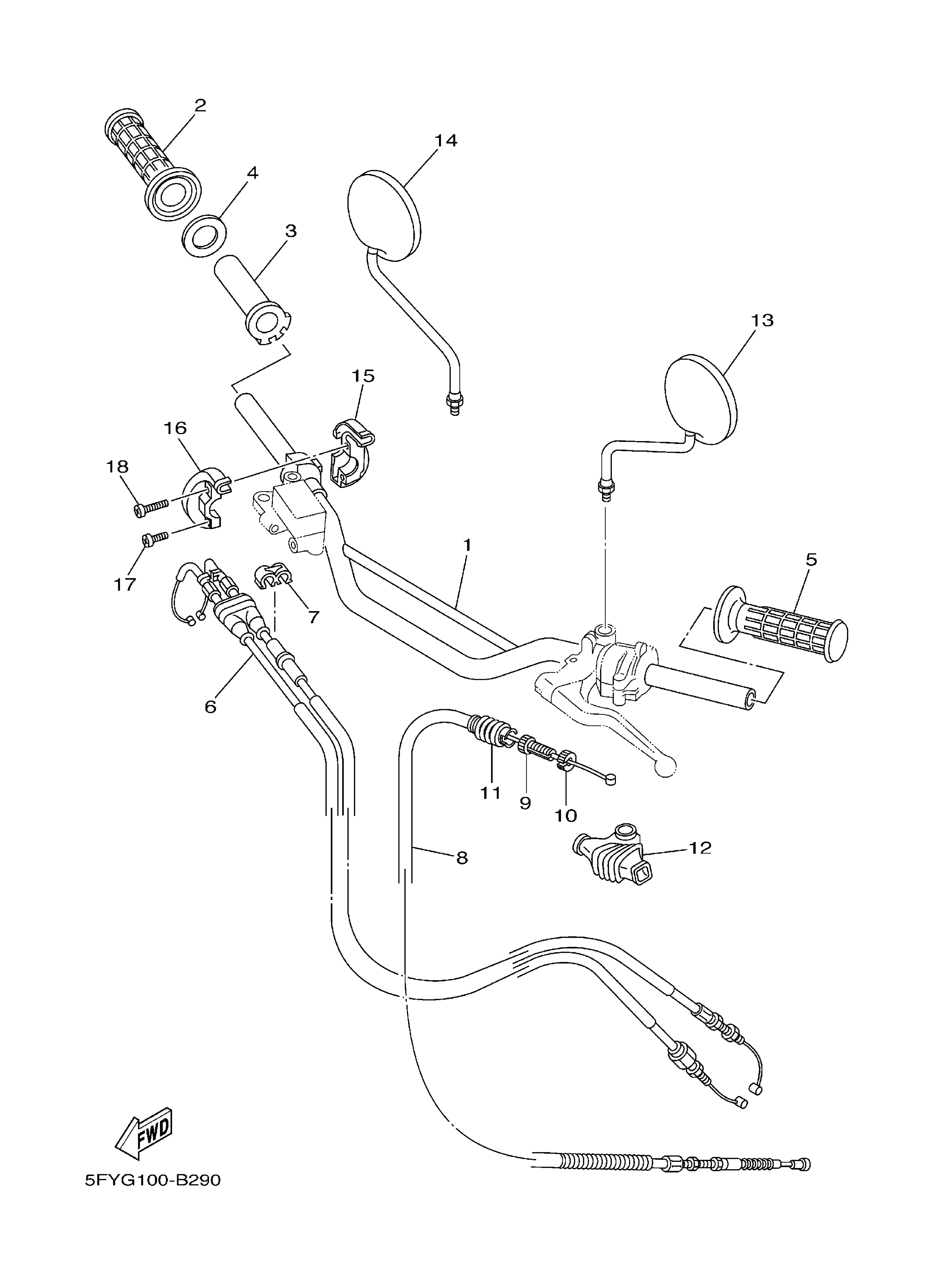 Steering Handle & Cable