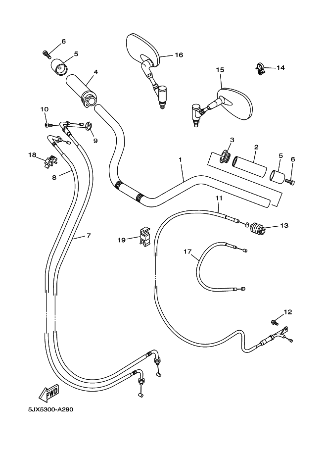 Steering Handle & Cable
