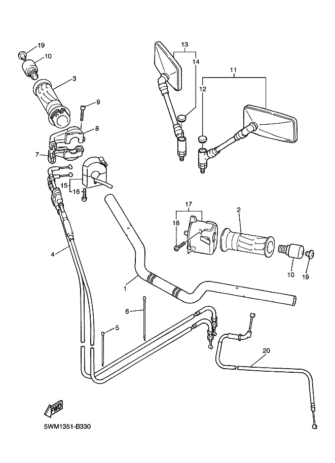 Steering Handle & Cable