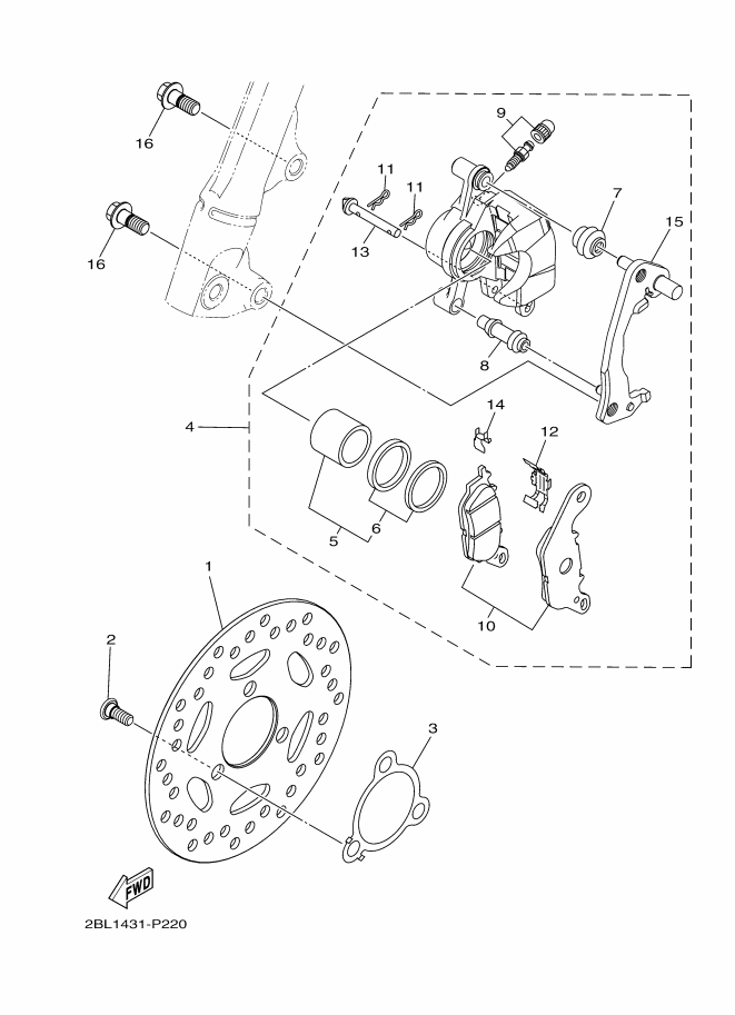 Front Brake Caliper